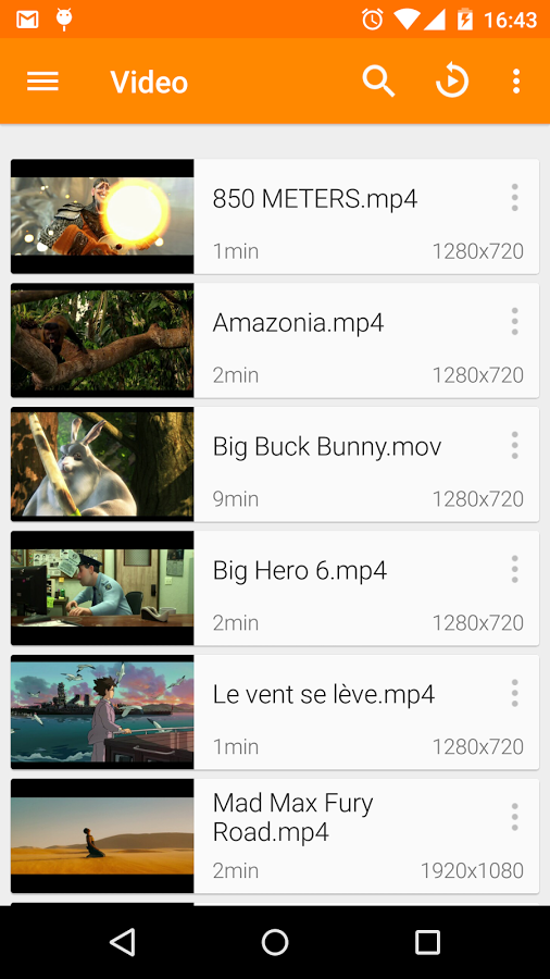    VLC for Android- screenshot  