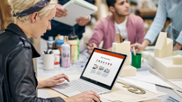 Photo of a person viewing the Office Training Center