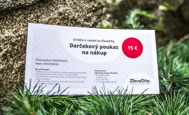 Darčekový poukaz na nákup na ZľavaDňa