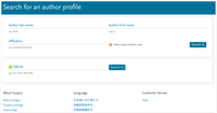 Scopus Preview author search screen