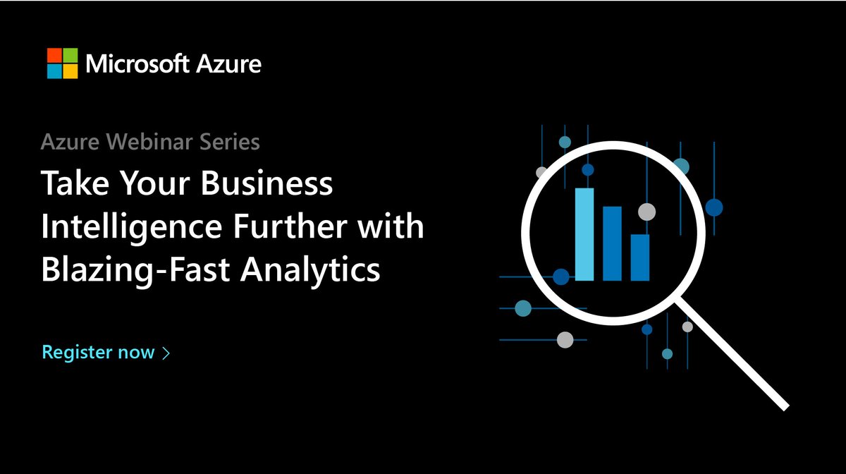 Learn how #PowerBI and #AzureSQLDW help your organization to extract instant insights and quickly analyze all your data. Register for the free webinar: http://msft.social/oHz90i