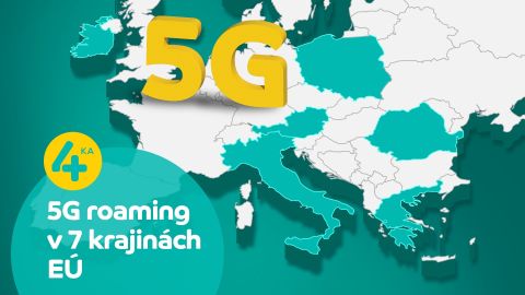 4ka spúšťa 5G roaming v 7 krajinách EÚ pre všetkých zákazníkov Štvorky
